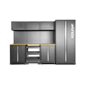 XTLINE Modulární dílenský set "C" s pracovní deskou a uložnými prostory 8 dílů, 2920x530x1960 mm - Nízká cena
